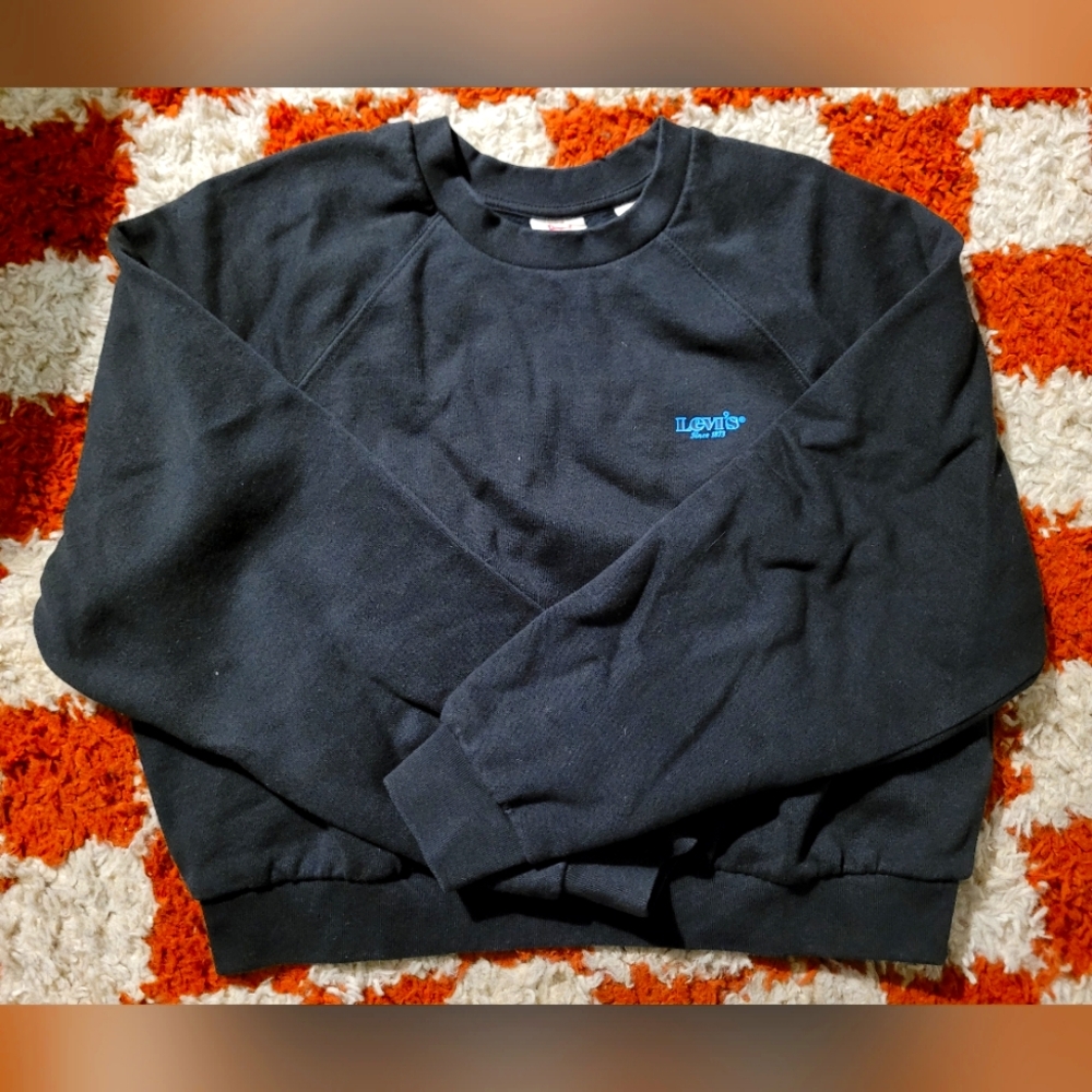 Levi's cropped crew neck sweater